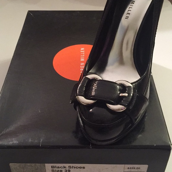 KAREN MILLEN BLACK PATENT - Picture 4 of 7